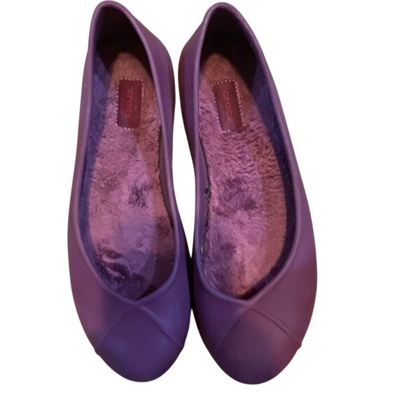Crocs Olivia II lined ballet flat size 8W - Picture 1 of 6